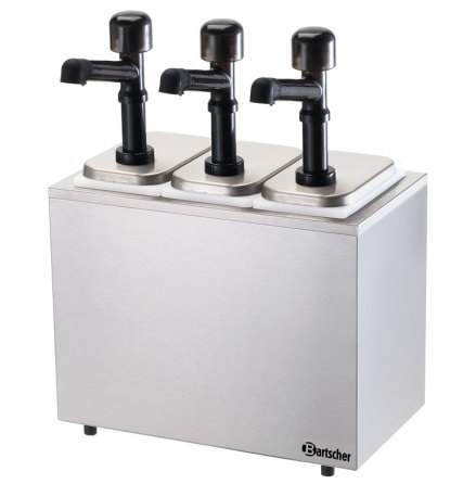 Pump ss dispenser 3 pumpar, 3 x 3,3 L, Bartscher